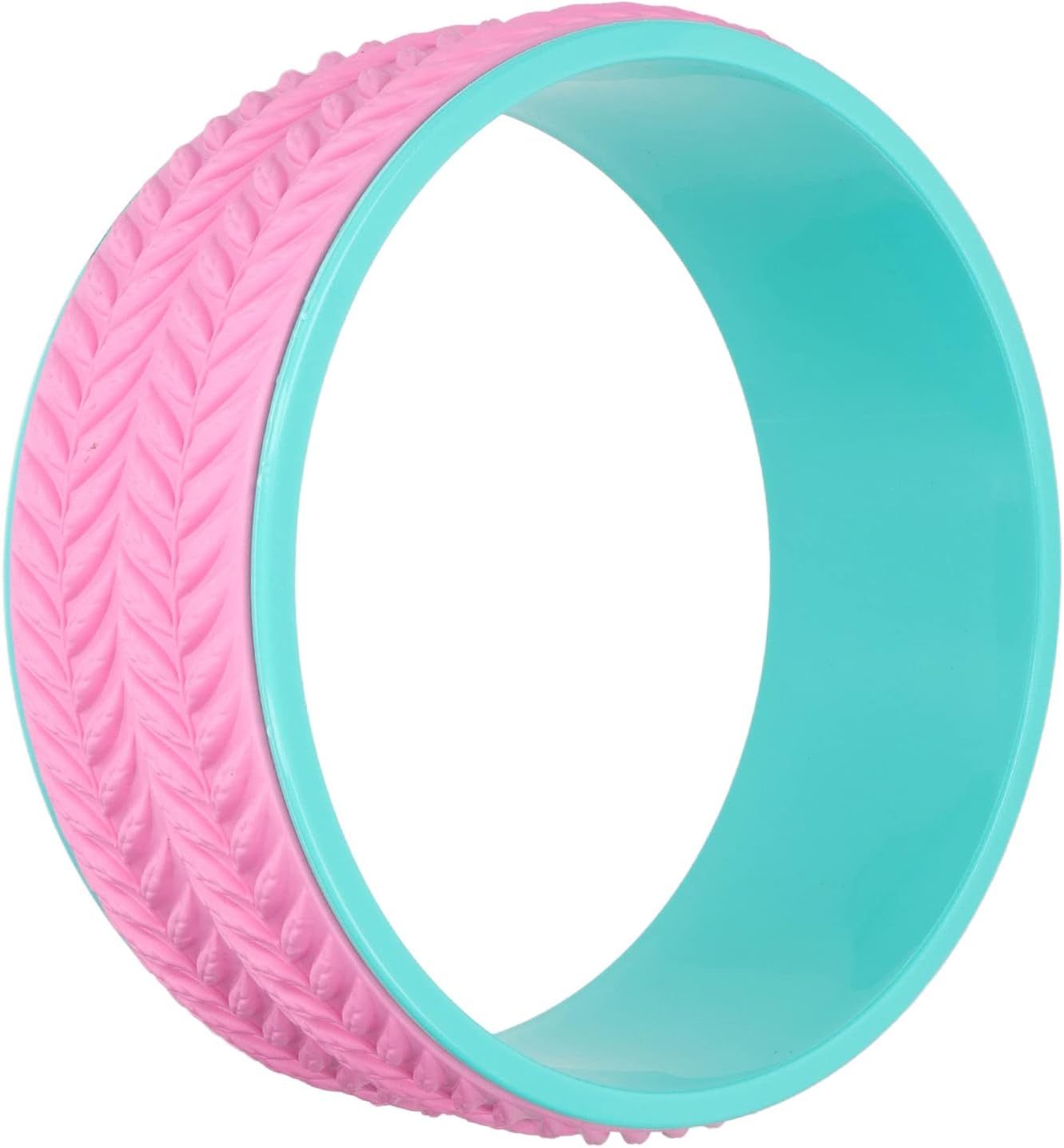 Yoga Wheel Yogas Roller Yoga Back Roller for Core Strengthening Back Massage Posture Correction with Non Slip Supports