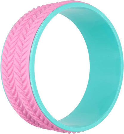 Yoga Wheel Yogas Roller Yoga Back Roller for Core Strengthening Back Massage Posture Correction with Non Slip Supports