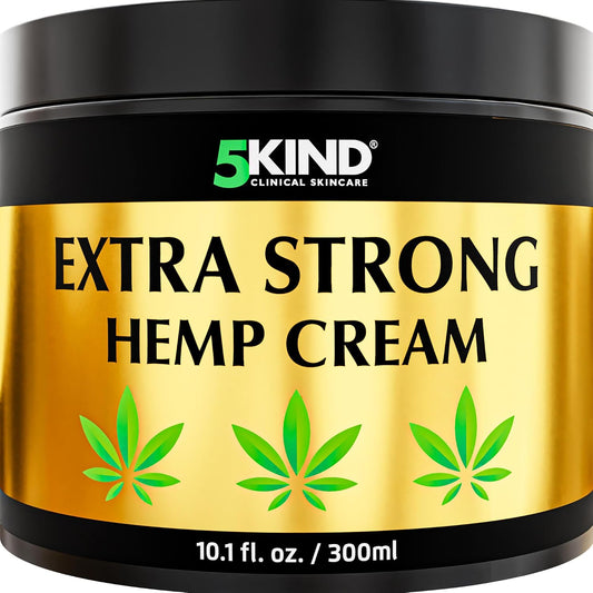 5Kind Extra Strong Hemp Cream 10.1 fl oz - Maximum Strength