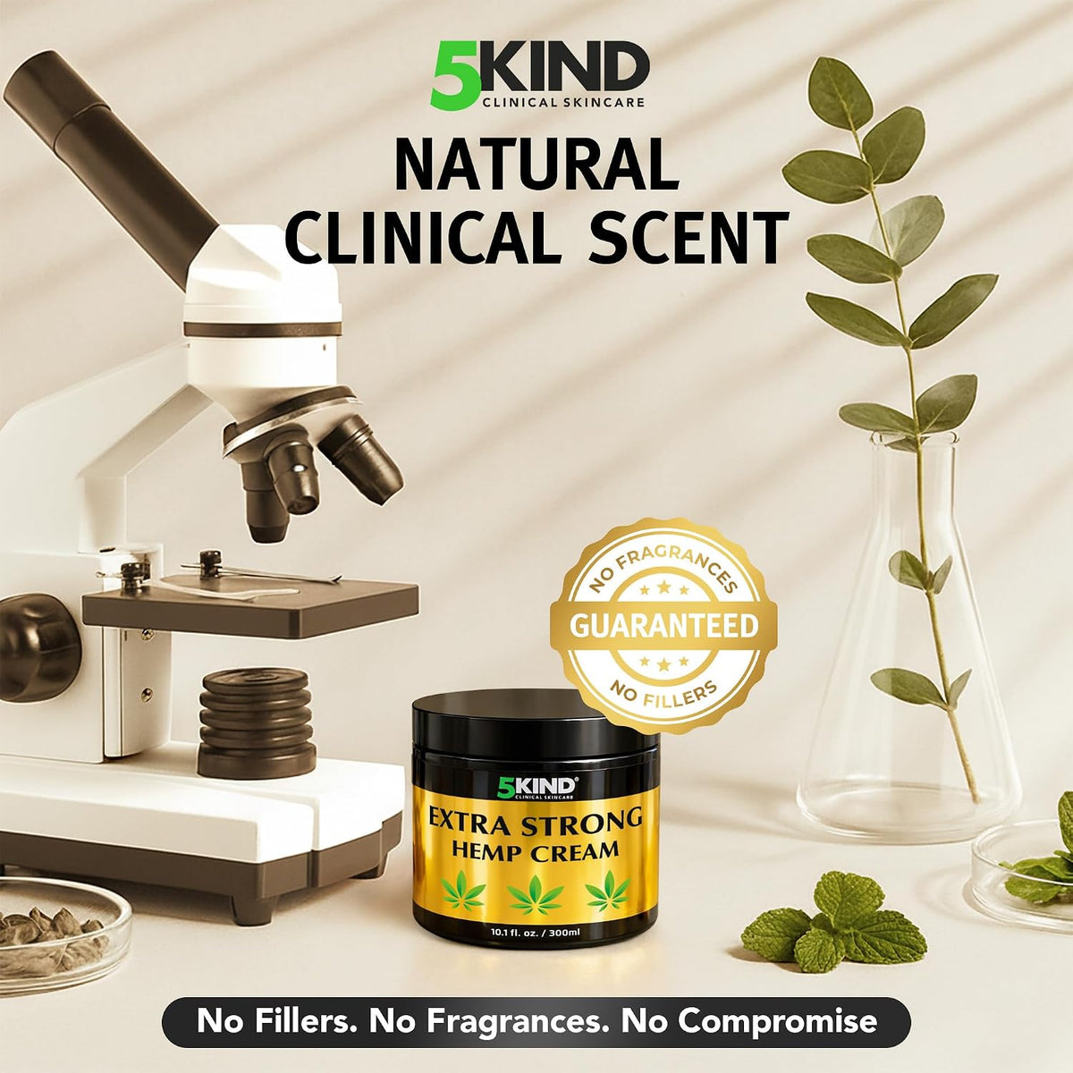 5Kind Extra Strong Hemp Cream 10.1 fl oz - Maximum Strength