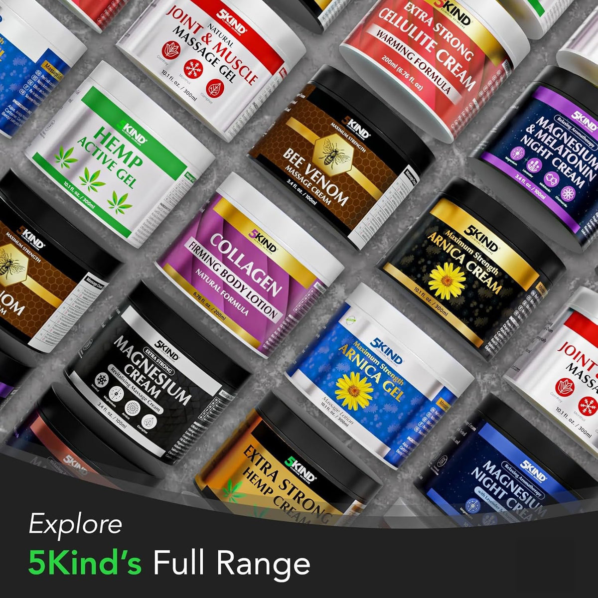 5Kind Extra Strong Hemp Cream 10.1 fl oz - Maximum Strength