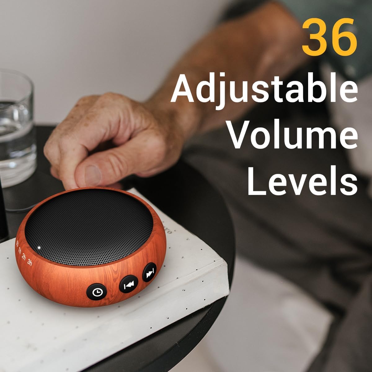 Sound Machine Night Light White Noise Machine with 30 Soothing Sounds 12 Colors Night Light Sleep Machine for Baby Kids Adults Brown Pink Nosie Machine with 32 Volume Levels for Office Home Travel