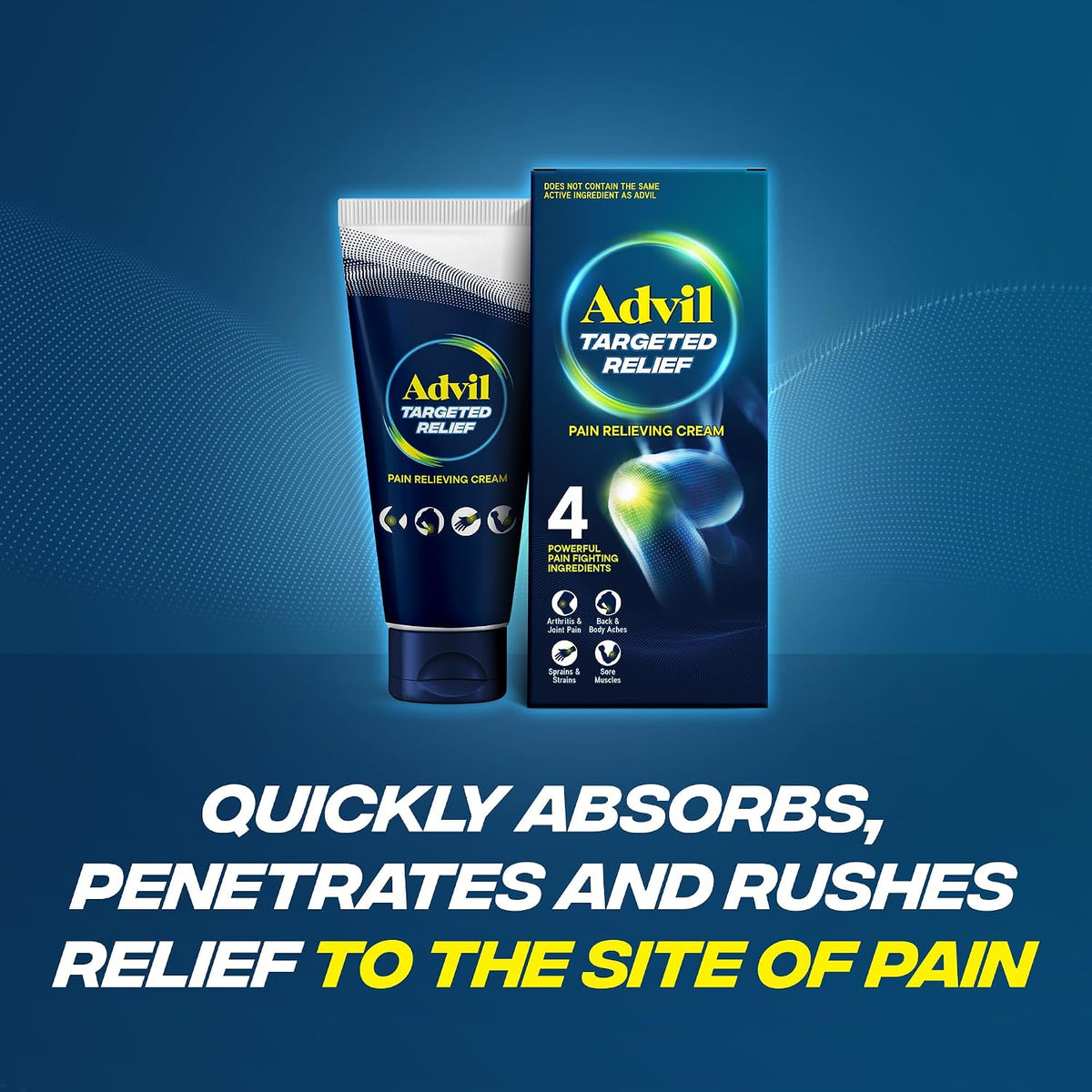 Advil Targeted Pain Relief Cream, Ibuprofen, 4 oz Tube