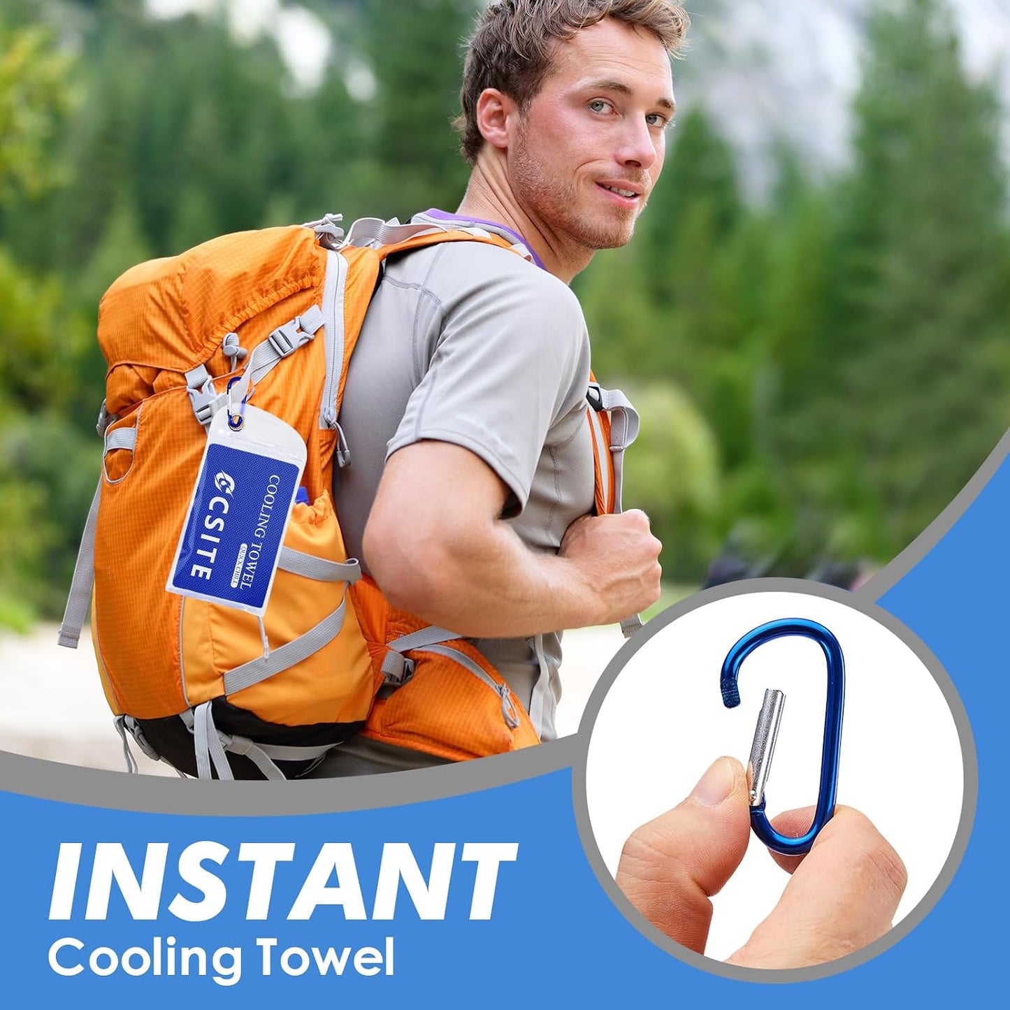 4 Pack Cooling Towels (47"x12") for Neck and Face, Ice Towel for Hot Weather, Soft Breathable Chilly Gym Towels, Microfiber Towel for Work Out, Yoga, Running, Camping & More Activities