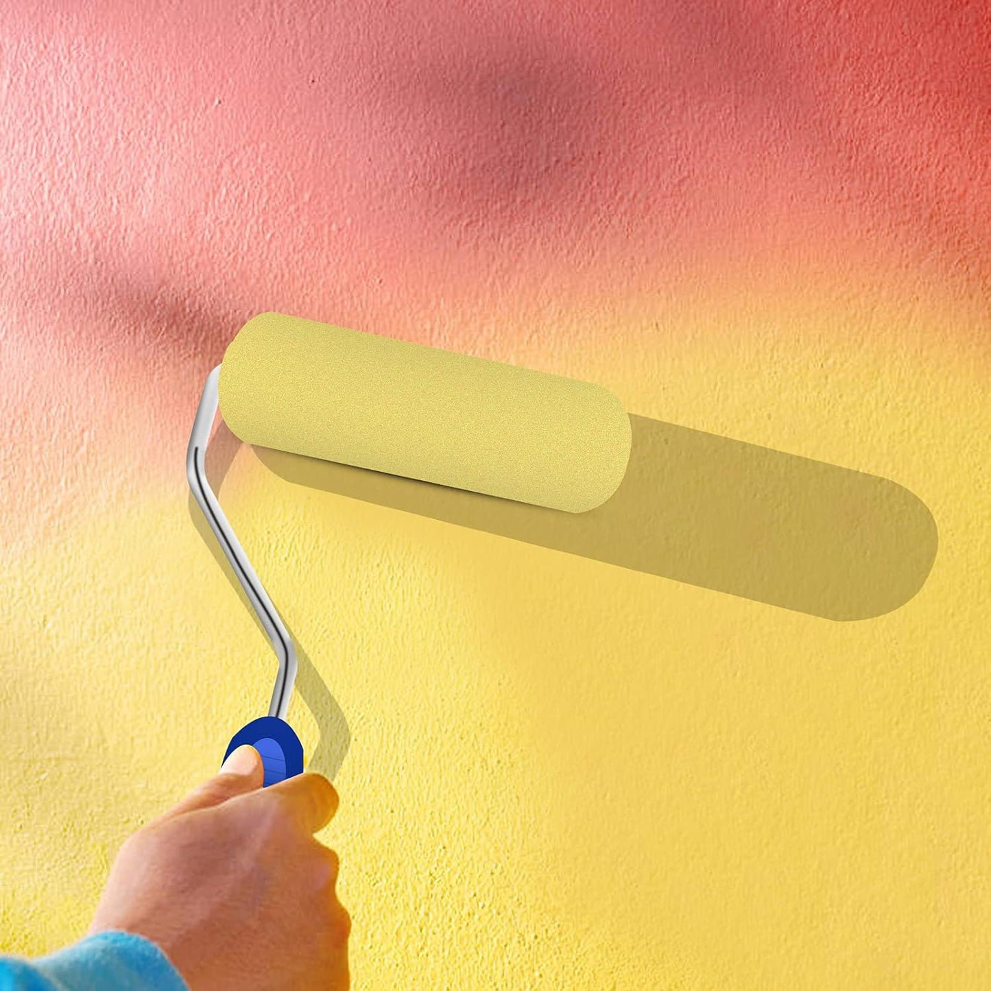 Foam Paint Roller - Small Paint Roller, Mini Paint Roller & Paint Roller Cover 4 inch for Painting Walls, Cabinets, Cupboards, Doors
