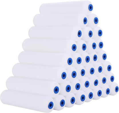 Foam Paint Roller - Small Paint Roller, Mini Paint Roller & Paint Roller Cover 4 inch for Painting Walls, Cabinets, Cupboards, Doors