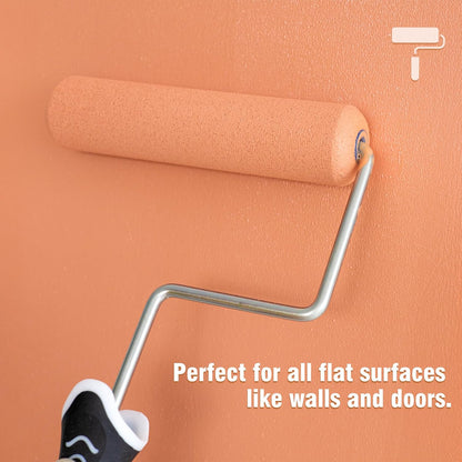 Foam Paint Roller - Small Paint Roller, Mini Paint Roller & Paint Roller Cover 4 inch for Painting Walls, Cabinets, Cupboards, Doors