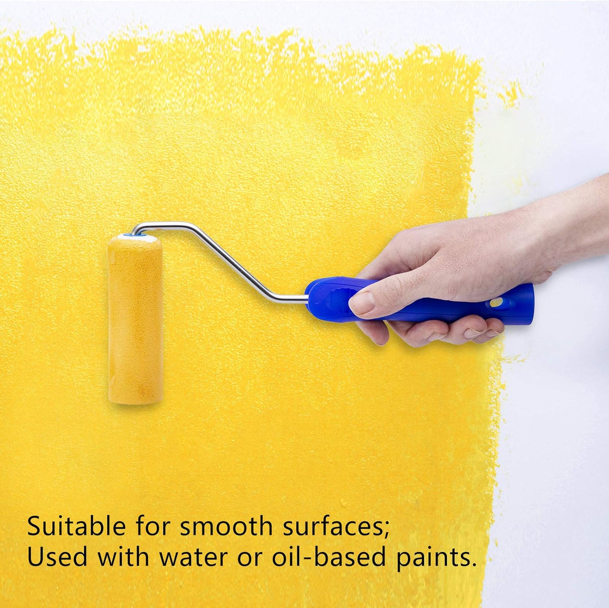 Foam Paint Roller - Small Paint Roller, Mini Paint Roller & Paint Roller Cover 4 inch for Painting Walls, Cabinets, Cupboards, Doors
