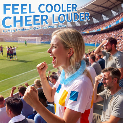 Cooling Neck Wrap for Summer Heat Relief, Wearable Ice Neck Cooling Tube with Quick Freeze Gel, Reusable Hands-Free Cold Band Lasts Up to 5 Hours for Outdoor, Yardwork, Workouts