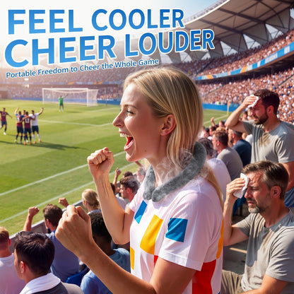 Cooling Neck Wrap for Summer Heat Relief, Wearable Ice Neck Cooling Tube with Quick Freeze Gel, Reusable Hands-Free Cold Band Lasts Up to 5 Hours for Outdoor, Yardwork, Workouts