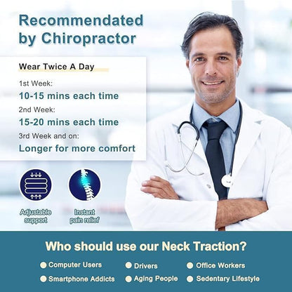Pogcay Neck Stretcher, Cervical Traction Device for Neck Pain Relief
