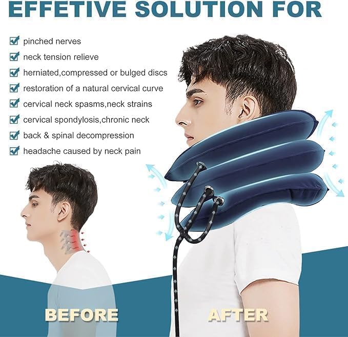 Pogcay Neck Stretcher, Cervical Traction Device for Neck Pain Relief