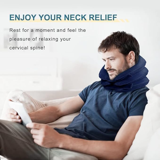 Pogcay Neck Stretcher, Cervical Traction Device for Neck Pain Relief