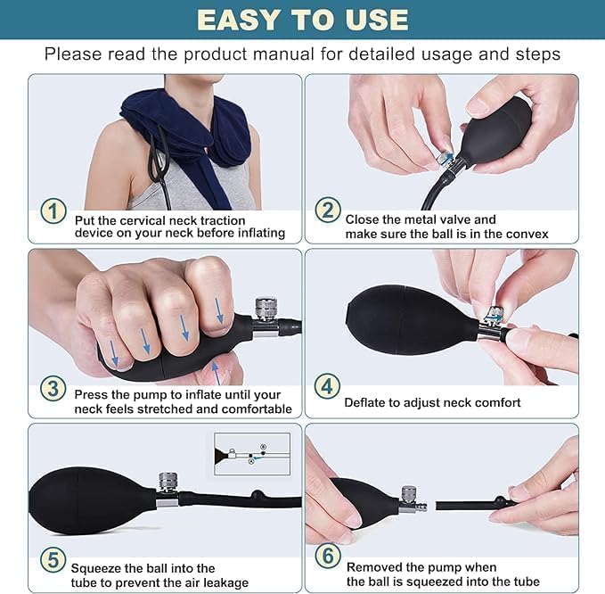 Pogcay Neck Stretcher, Cervical Traction Device for Neck Pain Relief
