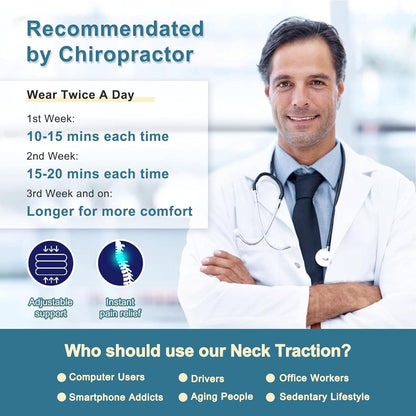 Pogcay Neck Stretcher, Cervical Traction Device for Neck Pain Relief