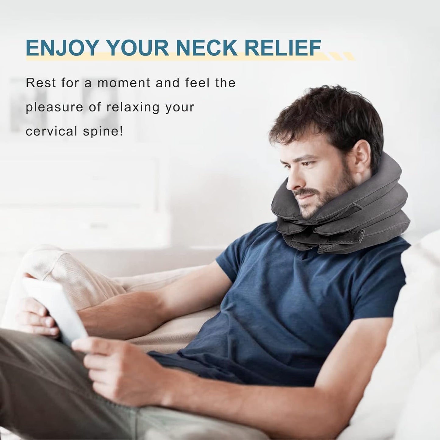 Pogcay Neck Stretcher, Cervical Traction Device for Neck Pain Relief