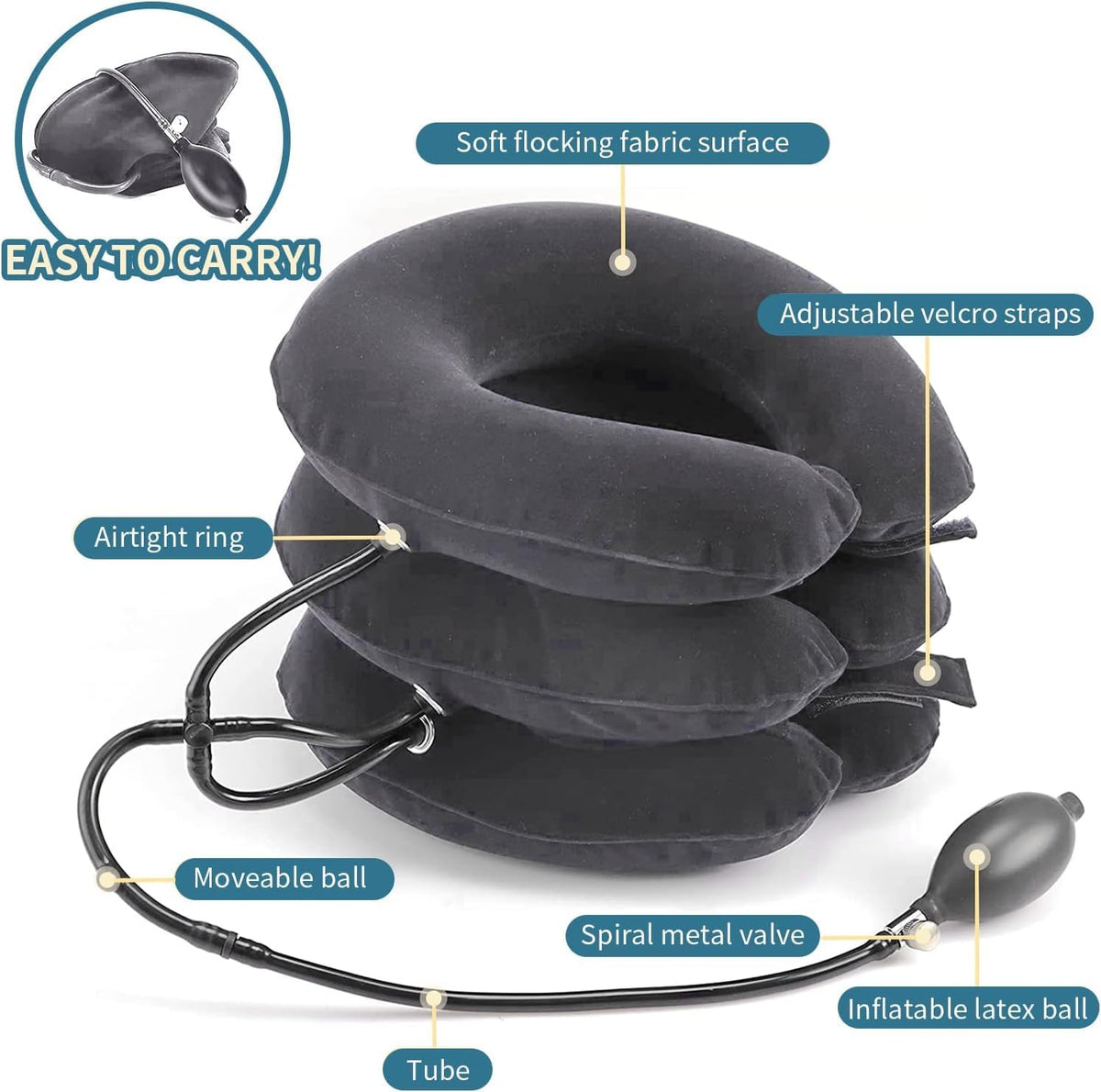 Pogcay Neck Stretcher, Cervical Traction Device for Neck Pain Relief