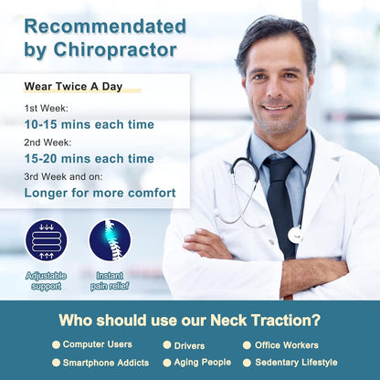 Pogcay Neck Stretcher, Cervical Traction Device for Neck Pain Relief