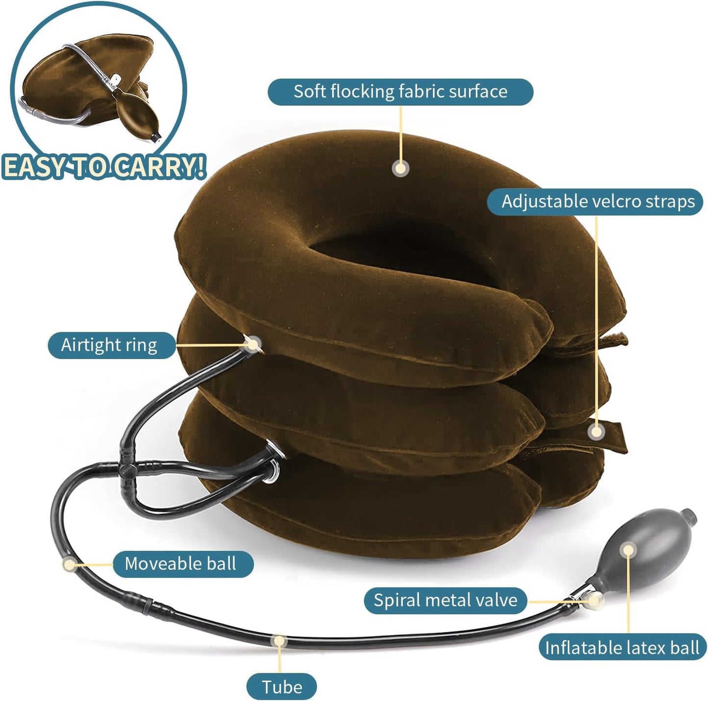 Pogcay Neck Stretcher, Cervical Traction Device for Neck Pain Relief