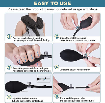 Pogcay Neck Stretcher, Cervical Traction Device for Neck Pain Relief