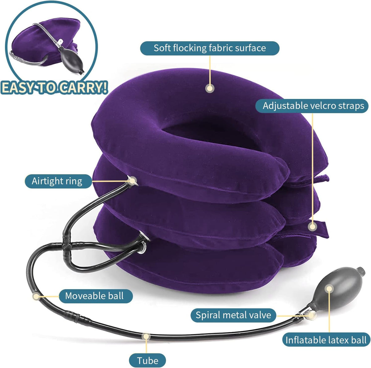 Pogcay Neck Stretcher, Cervical Traction Device for Neck Pain Relief