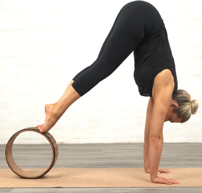 Yoga Wheel,Exercise Prop for Back Pain, Yoga Poses, Pilates, Stretches, Backbend Inversions and Bridge Position,Improves Flexibility, Balance and Core Strength