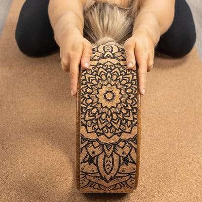 Yoga Wheel,Exercise Prop for Back Pain, Yoga Poses, Pilates, Stretches, Backbend Inversions and Bridge Position,Improves Flexibility, Balance and Core Strength