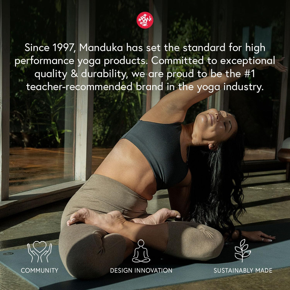 Yoga Commuter Mat Carrier - Eco-Friendly Cotton, Easy to Carry, Hands-Free, For All Mat Sizes