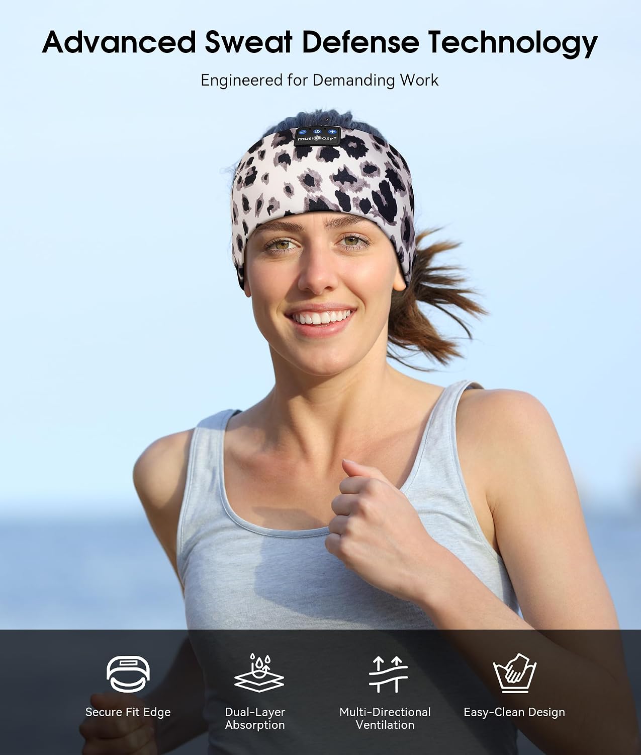 Bluetooth 5.4 Sleep Headphones Headband Sports Wireless Audio