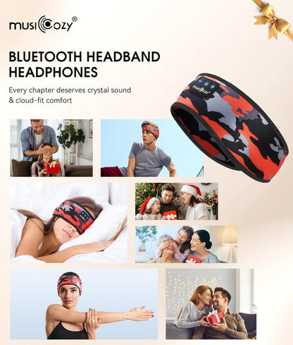 Bluetooth 5.4 Sleep Headphones Headband Sports Wireless Audio