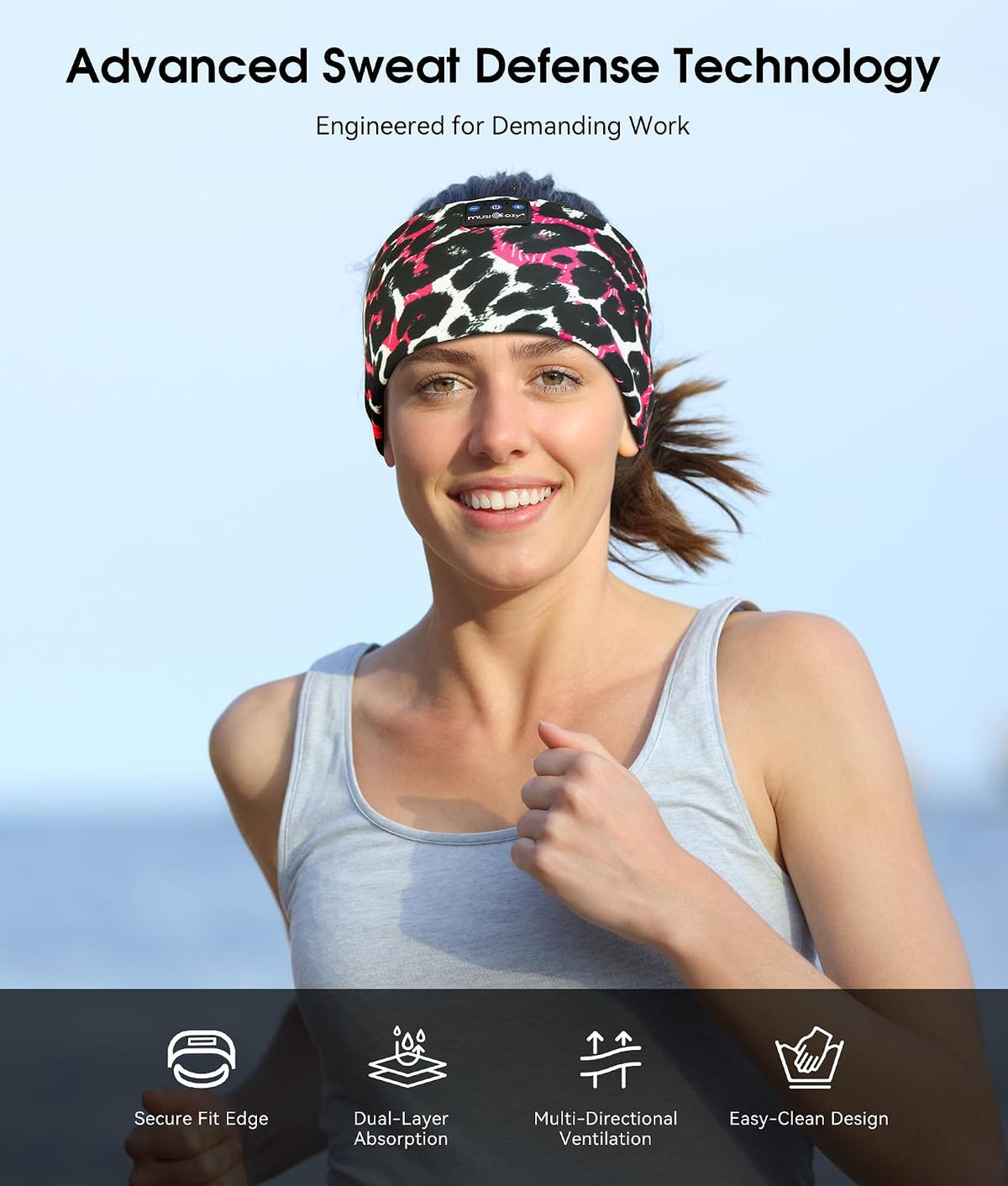 Bluetooth 5.4 Sleep Headphones Headband Sports Wireless Audio