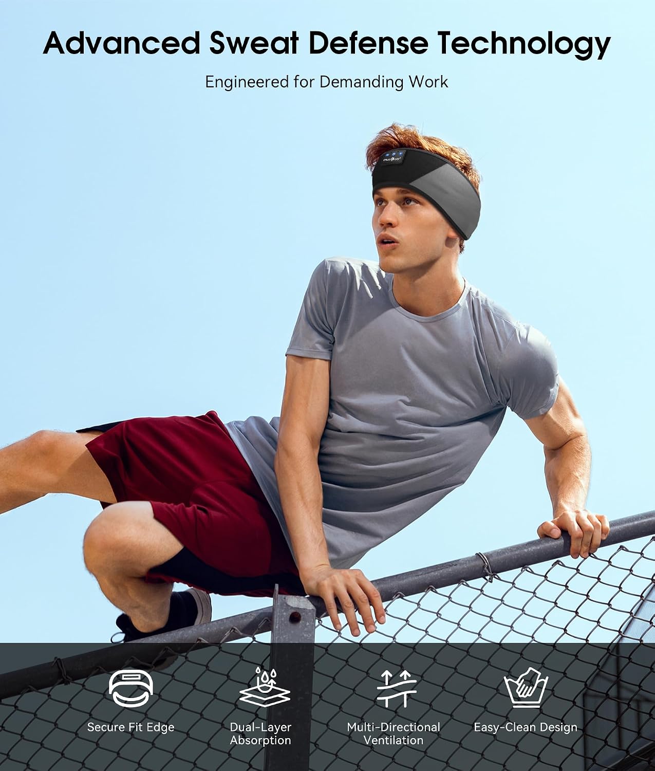 Bluetooth 5.4 Sleep Headphones Headband Sports Wireless Audio