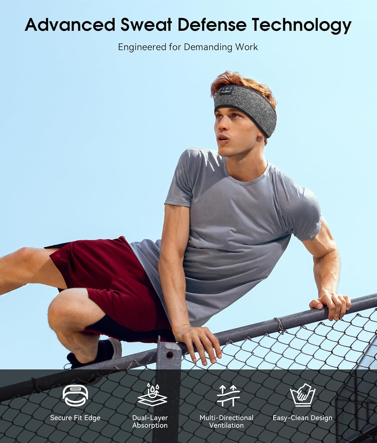 Bluetooth 5.4 Sleep Headphones Headband Sports Wireless Audio