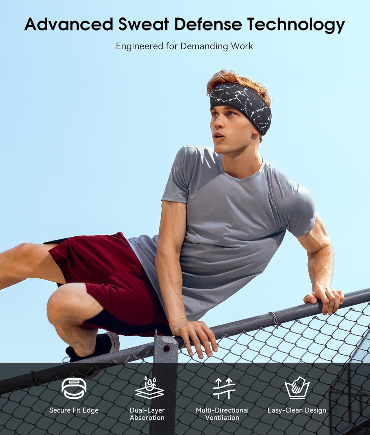 Bluetooth 5.4 Sleep Headphones Headband Sports Wireless Audio