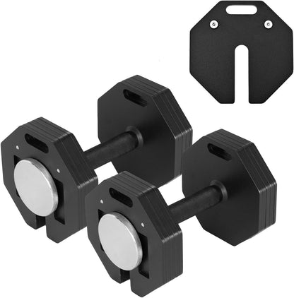 Adjustable Dumbbell Sets, Each 50/80/90/120LB Pairs Durable Steel Build, Free Weights Dumbbells Set of 2 with Anti-slip Handle, For Full Body Home Gym Workout Home Strength Training Equipment 50/80/90/120LBSX2