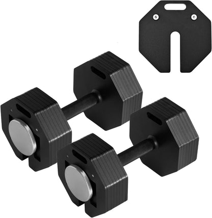Adjustable Dumbbell Sets, Each 50/80/90/120LB Pairs Durable Steel Build, Free Weights Dumbbells Set of 2 with Anti-slip Handle, For Full Body Home Gym Workout Home Strength Training Equipment 50/80/90/120LBSX2