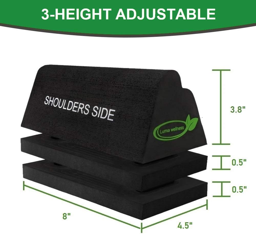 Cervical Orthotic Traction Block, Firm, Spinal & Neck Alignment, Cervical Traction Device & Neck Stretcher