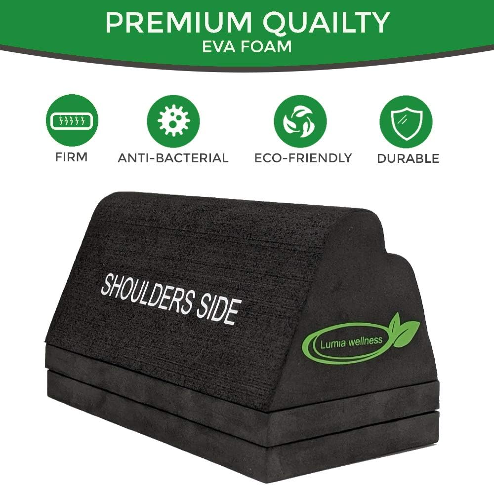 Cervical Orthotic Traction Block, Firm, Spinal & Neck Alignment, Cervical Traction Device & Neck Stretcher