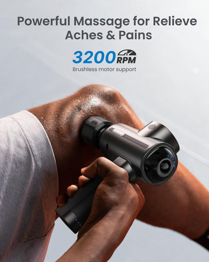Active Thermacool Massage Gun Deep Tissue with Heat and Cold, FSA Eligible, Back Massager for Muscle Relief, HSA, Percussion Body Masajeador for Men Women Athletes, Portable with Case