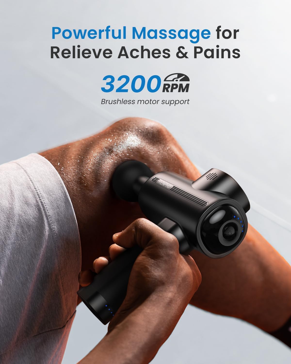 Active Thermacool Massage Gun Deep Tissue with Heat and Cold, FSA Eligible, Back Massager for Muscle Relief, HSA, Percussion Body Masajeador for Men Women Athletes, Portable with Case