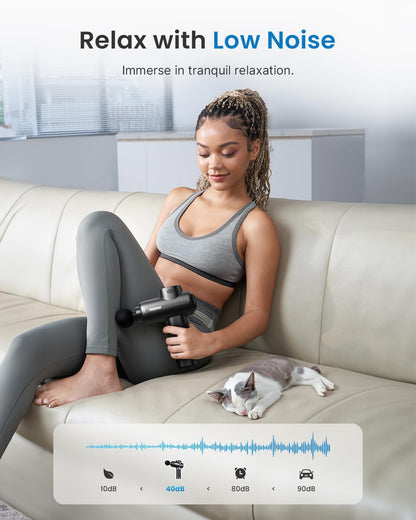 Active Thermacool Massage Gun Deep Tissue with Heat and Cold, FSA Eligible, Back Massager for Muscle Relief, HSA, Percussion Body Masajeador for Men Women Athletes, Portable with Case