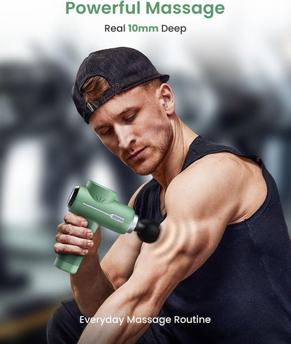 Active Thermacool Massage Gun Deep Tissue with Heat and Cold, FSA Eligible, Back Massager for Muscle Relief, HSA, Percussion Body Masajeador for Men Women Athletes, Portable with Case