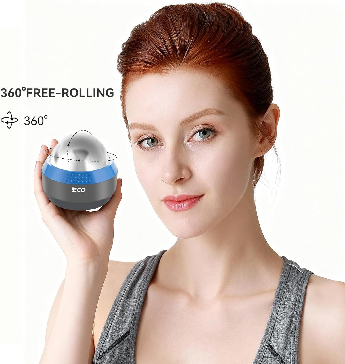 Cold Massage Roller Ball - Ice Roller Ball for Muscles Deep Tissue, Cold & Heat Therapy, Plantar Fasciitis Roller