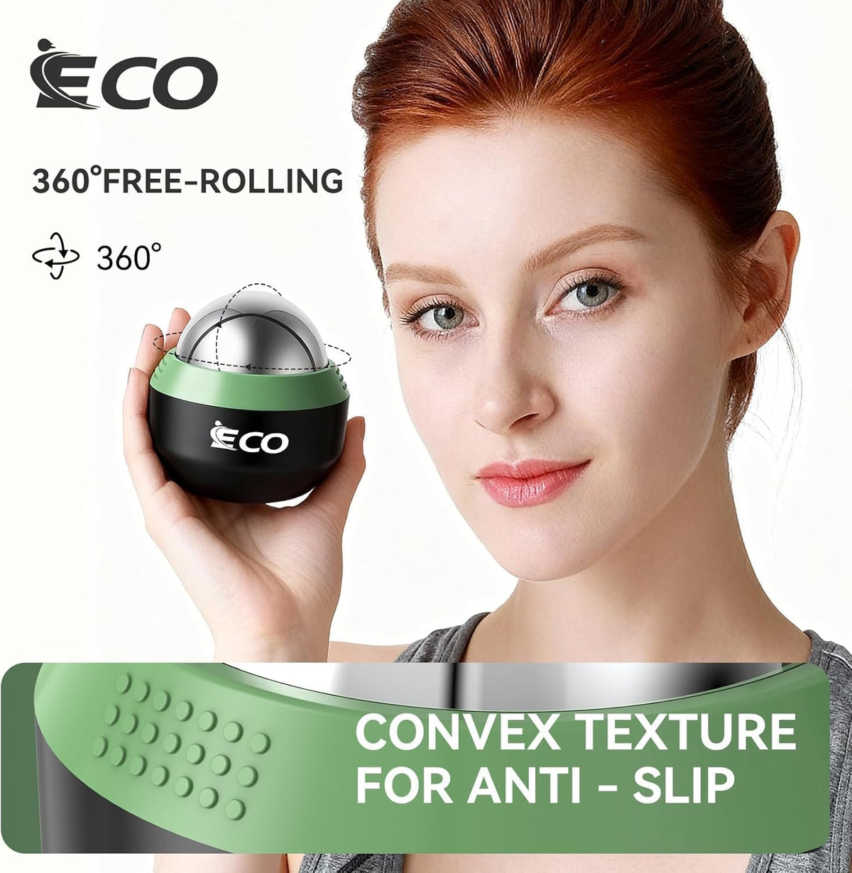 Cold Massage Roller Ball - Ice Roller Ball for Muscles Deep Tissue, Cold & Heat Therapy, Plantar Fasciitis Roller
