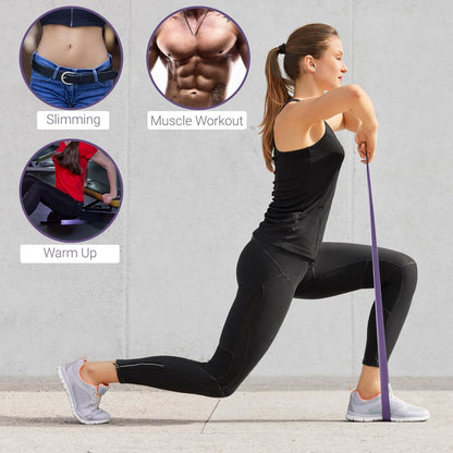 TechStone Resistance Bands Set – 5 Levels Loop Exercise Bands for Men & Women, Elastic Workout Bands for Home Gym, Training, Yoga & Fitness, Carry Bag Included