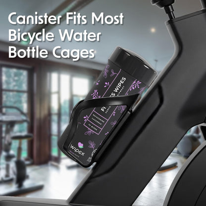 Yoga Mat Cleaner & Fitness Wipes - Natural Lavender & Vinegar Gym Equipment Cleaner - 75 Gym Wipes to Clean Yoga Mats, Spinning & Peloton Bikes, Weight Machines & Surfaces