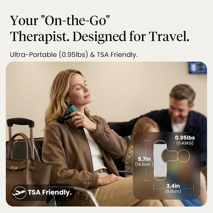 Q2 Pro Mini Massage Gun with Heat and Cold, Pocket-Sized Deep Tissue Massager, HSA Portable Percussion Muscle Massager Gun, Ultra Small & Quiet Muscle Massager, FSA Eligible