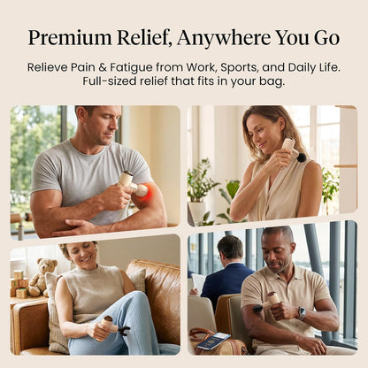 Q2 Pro Mini Massage Gun with Heat and Cold, Pocket-Sized Deep Tissue Massager, HSA Portable Percussion Muscle Massager Gun, Ultra Small & Quiet Muscle Massager, FSA Eligible