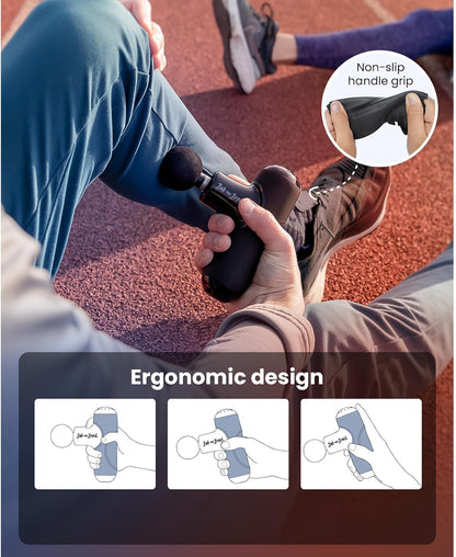 Q2 Pro Mini Massage Gun with Heat and Cold, Pocket-Sized Deep Tissue Massager, HSA Portable Percussion Muscle Massager Gun, Ultra Small & Quiet Muscle Massager, FSA Eligible