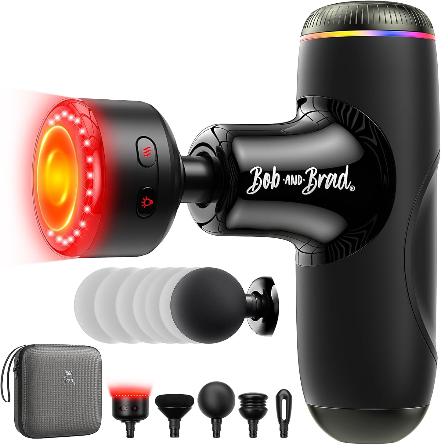 Q2 Pro Mini Massage Gun with Heat and Cold, Pocket-Sized Deep Tissue Massager, HSA Portable Percussion Muscle Massager Gun, Ultra Small & Quiet Muscle Massager, FSA Eligible